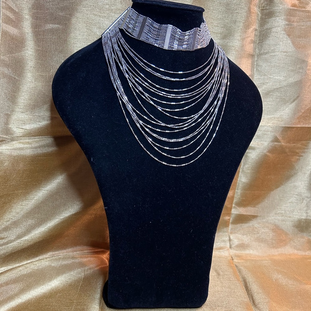 Natasha layered choker necklace - Picture 7 of 12